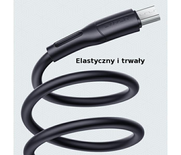 USAMS Kabel U68 microUSB 2A Fast Charge 1m czarny SJ502USB01 - 1569033 - zdjęcie 5